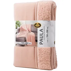 Decke PAULA altrosa (BH 150x200 cm) - rosa - BH 150x200 cm