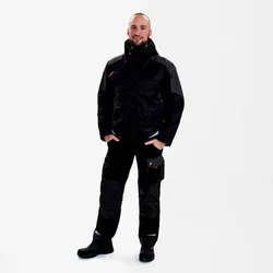 Galaxy Winterjacke, schwarz/anthrazit grau, Gr. M - schwarz - M