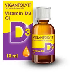 VIGANTOLVIT Öl, Vitamin D3, 500 I.E. pro Tropfen 10 ml