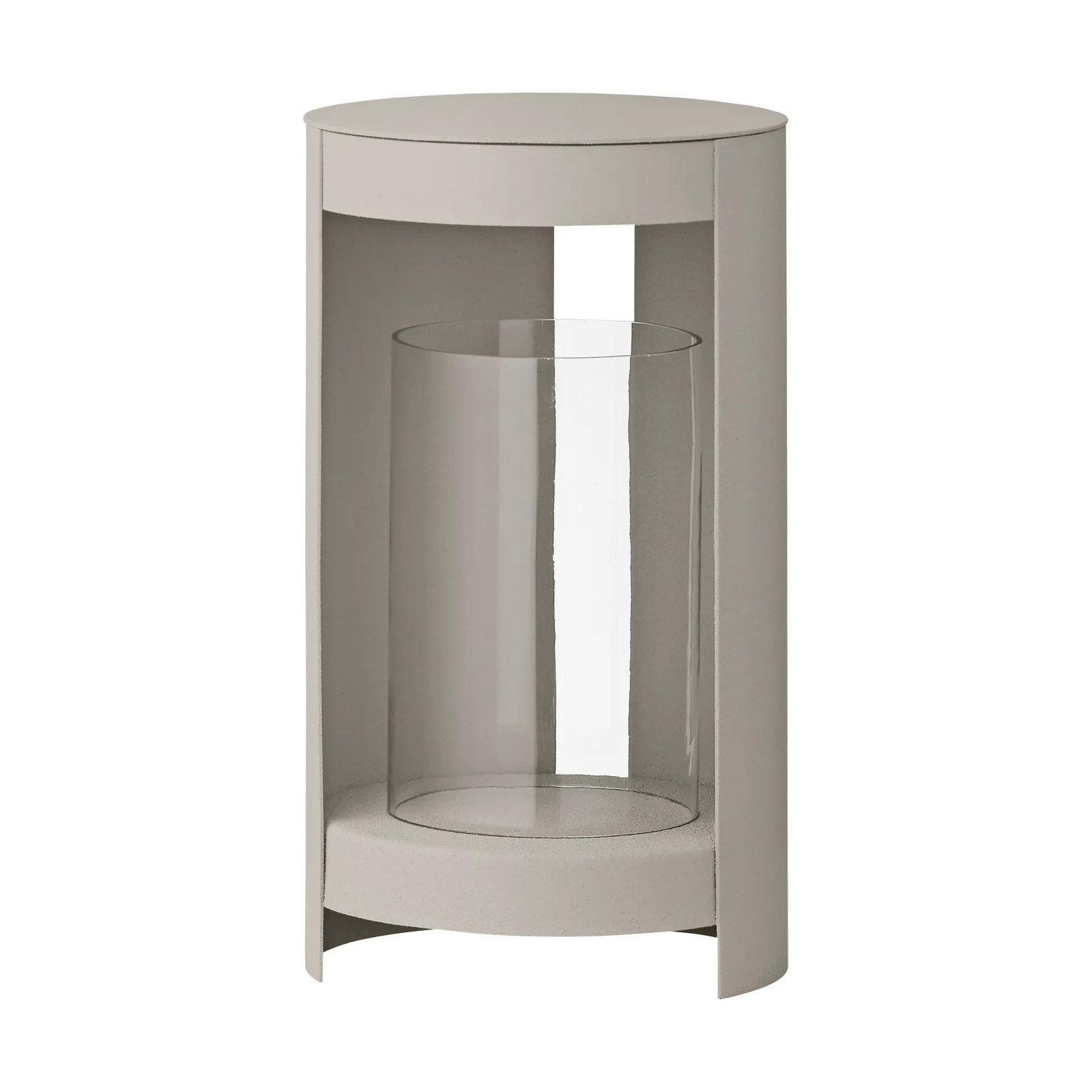 AYTM Ora lantaarn kaarsenhouder voor stompkaarsen, Beige, Hoogte: 28 cm