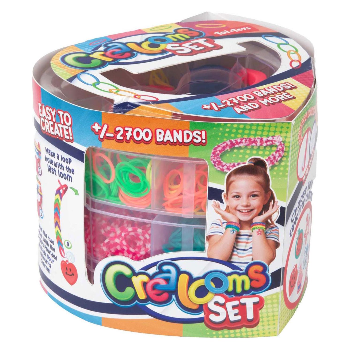 Toi-Toys Loomband FUN Set 2700T + Zubehör/Charms Herzbox (41123A)