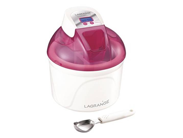 LAGRANGE\, Sorbetière\, Couleur Framboise\, 1.5L\, 12W\, 409001 Ecran électronique & arrêt automatique