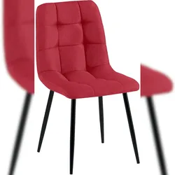 CLP Esszimmerstuhl Antibes Stoff rot