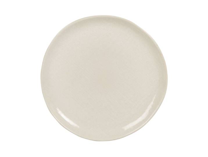 Dessertteller aus Keramik, beige