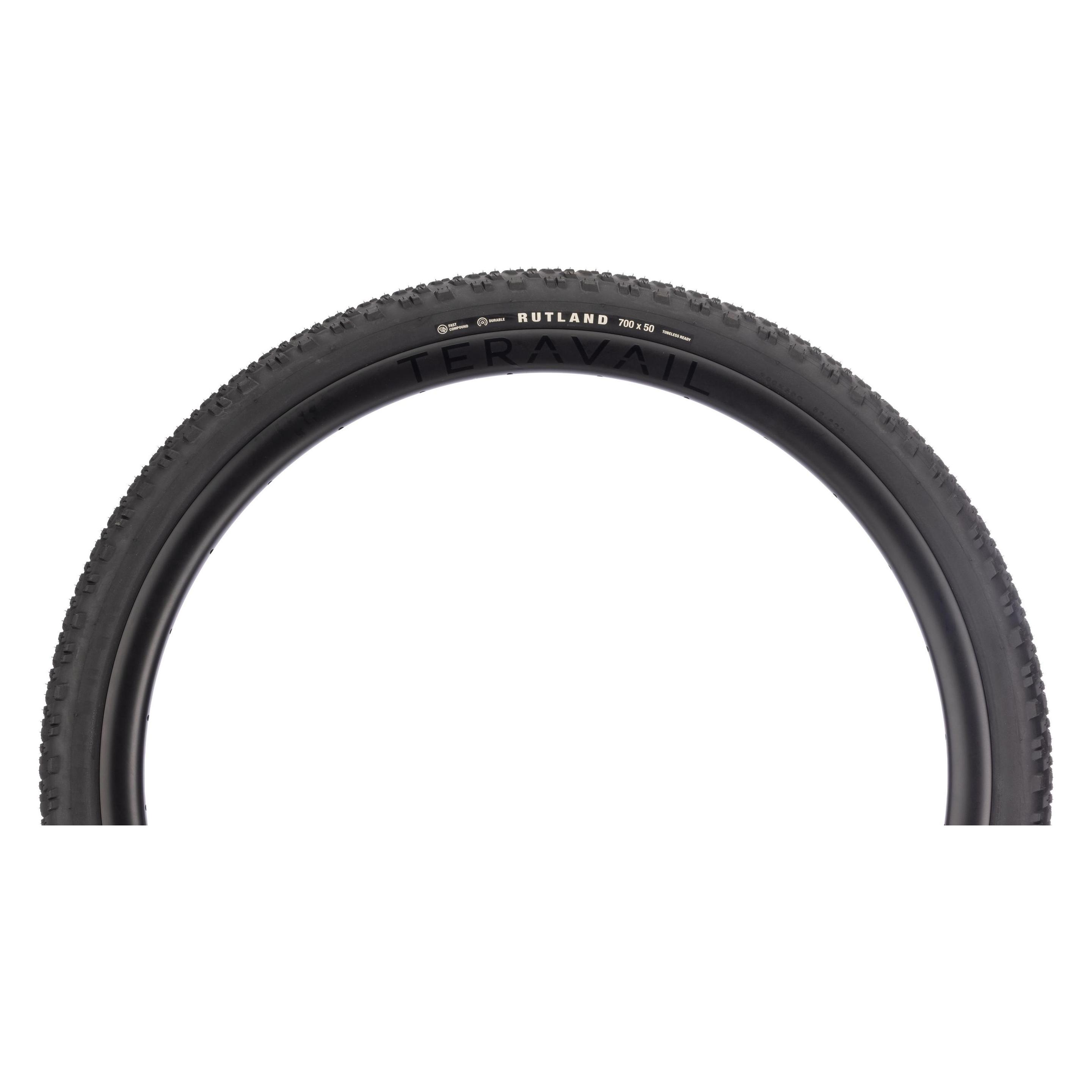 Teravail Rutland Durable Faltreifen, 700X50C, 50-622, Fast Compound, Tubeless, black (50-622) (66486898)