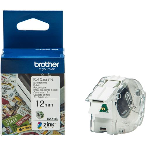 Brother Farbetikettenrolle CZ-1002 BxL 12mm x 5m