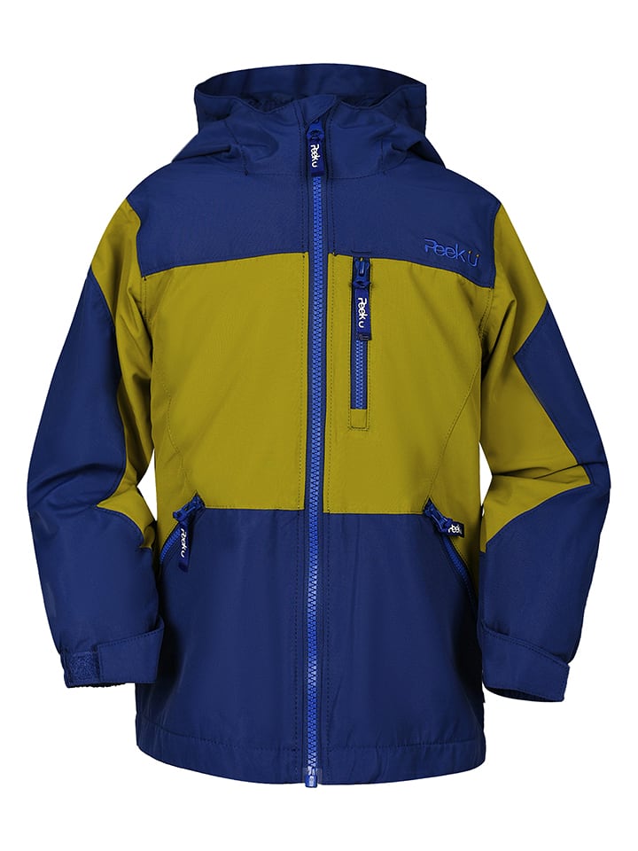 Peek U Regenjacke "Axel" in Blau/ Khaki - 116