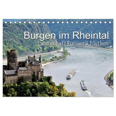 Burgen im Rheintal - Landschaft, Romantik, legend (Tischkalender 2027 DIN A5 quer), CALVENDO Monatskalender