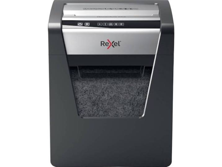Rexel Aktenvernichter Momentum X415, Partikelschnitt, 17-15 Blatt A4 (70-80 g/m²) Kapazität, Sicherheitsstufe P4, 23L Abfallbehälter, Schredder, schwarz, 2104576EU