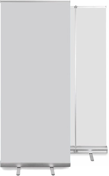 SPRINTIS Roll Up Classic, sans impression, 200 x 100 cm, aluminium, argent