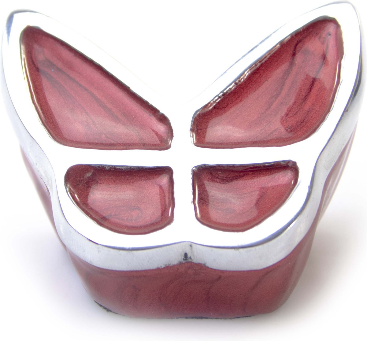 Loranto Mini Urn Vlinder - Rood - Luxe kleine urn voor kat of hond