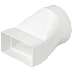 Rundrohr Flachkanal Verbinder 110x55mm ø100mm Übergangsstück airRoxy 02-401
