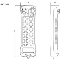 Tru Components TC-Q1200 110-460V TC-14232316, Schalter + Taster