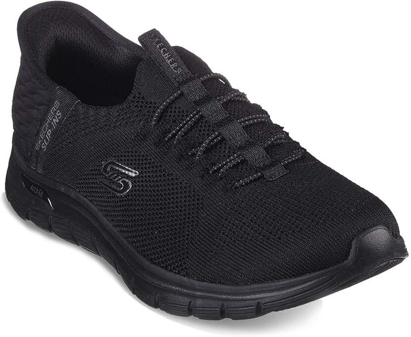 Skechers Arch Fit Vista - Aspiration slip-in-kengät (naiset) - Black, 40