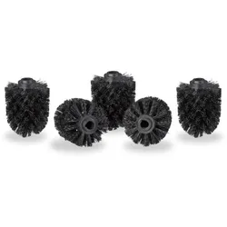 Relaxdays 20 x WC Bürstenkopf schwarz 12 mm Schwarz