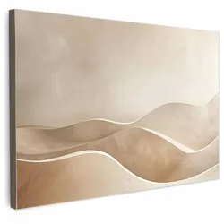 LEINWANDBILD Beige - Natur - Abstrakt - Modern Groß 140x90 cm