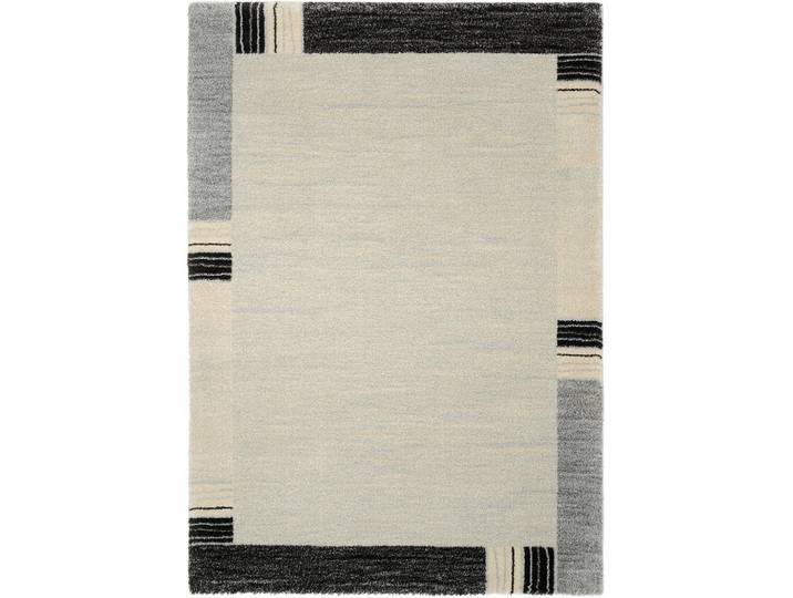 Novel Webteppich Palazzo Lobo, Grau, Graphik, rechteckig, 160x230 cm, in verschiedenen Größen erhältlich, Teppiche und Böden, Teppiche, Moderne Teppiche