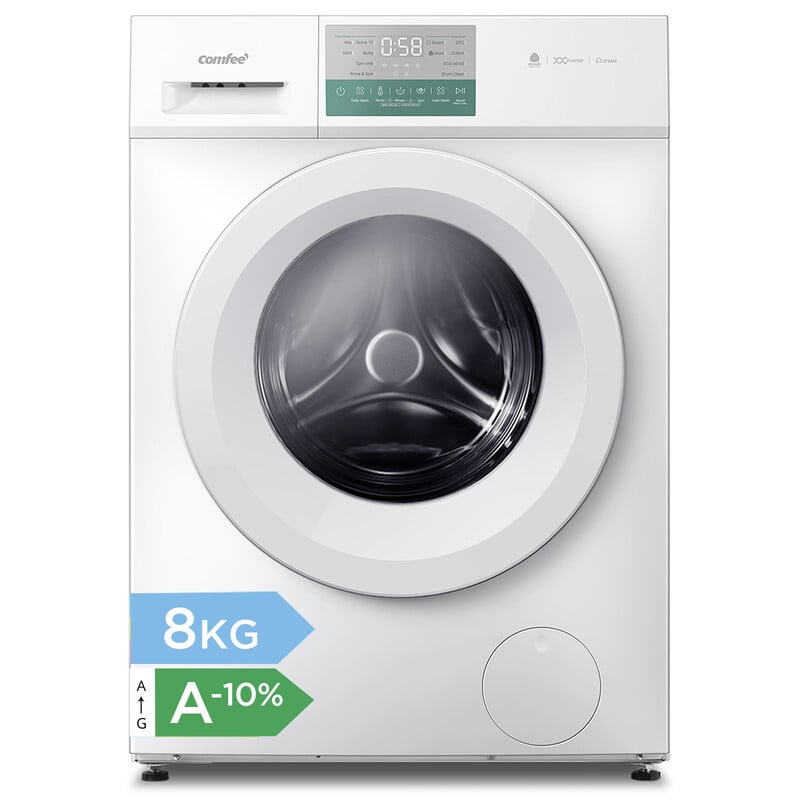 Comfee Vrijstaande Wasmachine 8 kg Wit - CFP03EW80W-HR - Energieklasse A