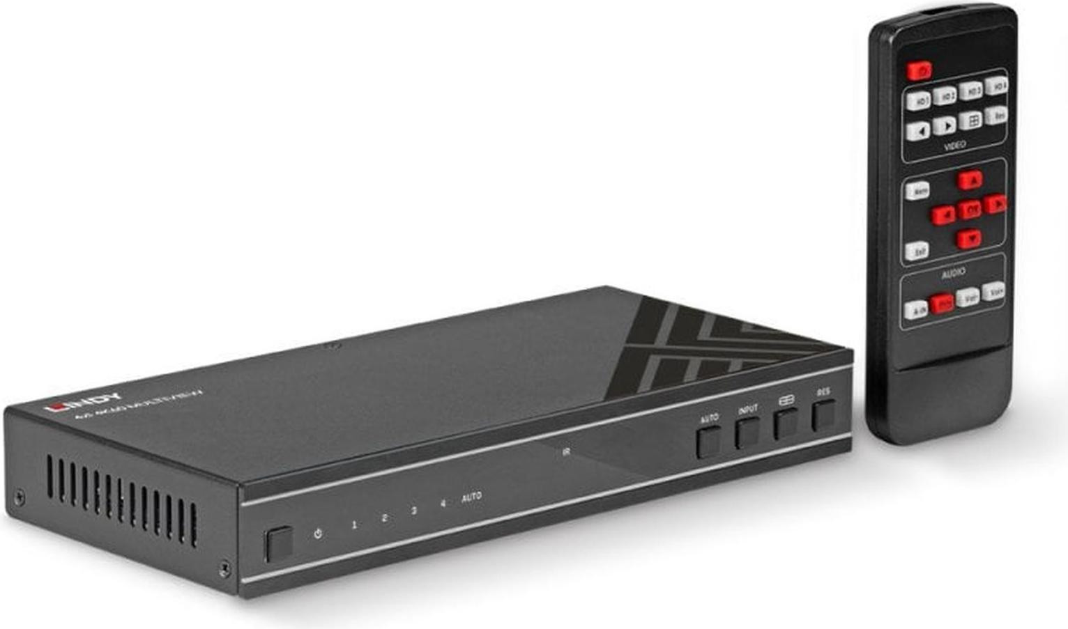Lindy 4x1 HDMI 4K60 Multiview Naadloze Schakelaar