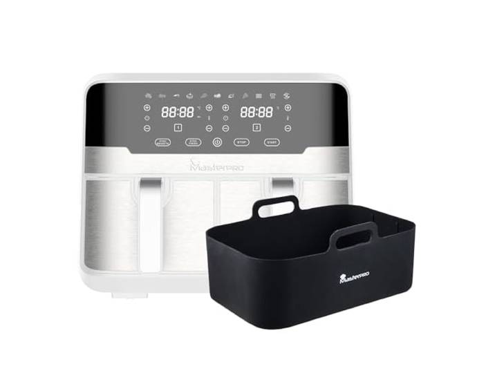 MasterPRO Rocket Duo 900 - Doppelöl ohne Öl - Weiß - 9 l und 2400 W Kapazität