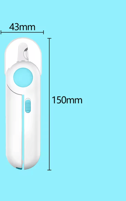 Inspire Curations LED SafeTrim Pet Nail Clipper With Nail File blue