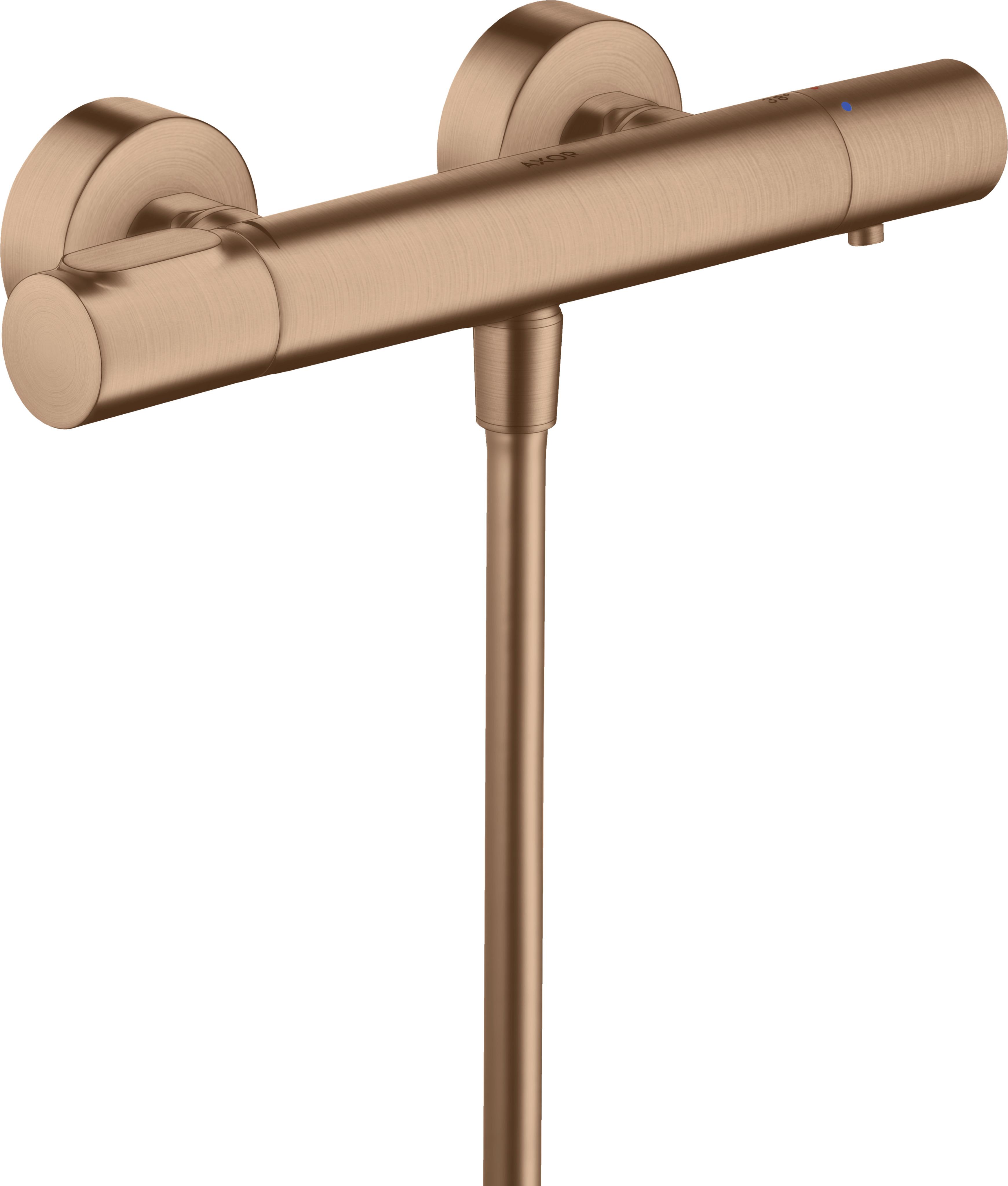 hansgrohe Brausethermostat Axor Citterio M AP, 1 Verbraucher, brushed red gold