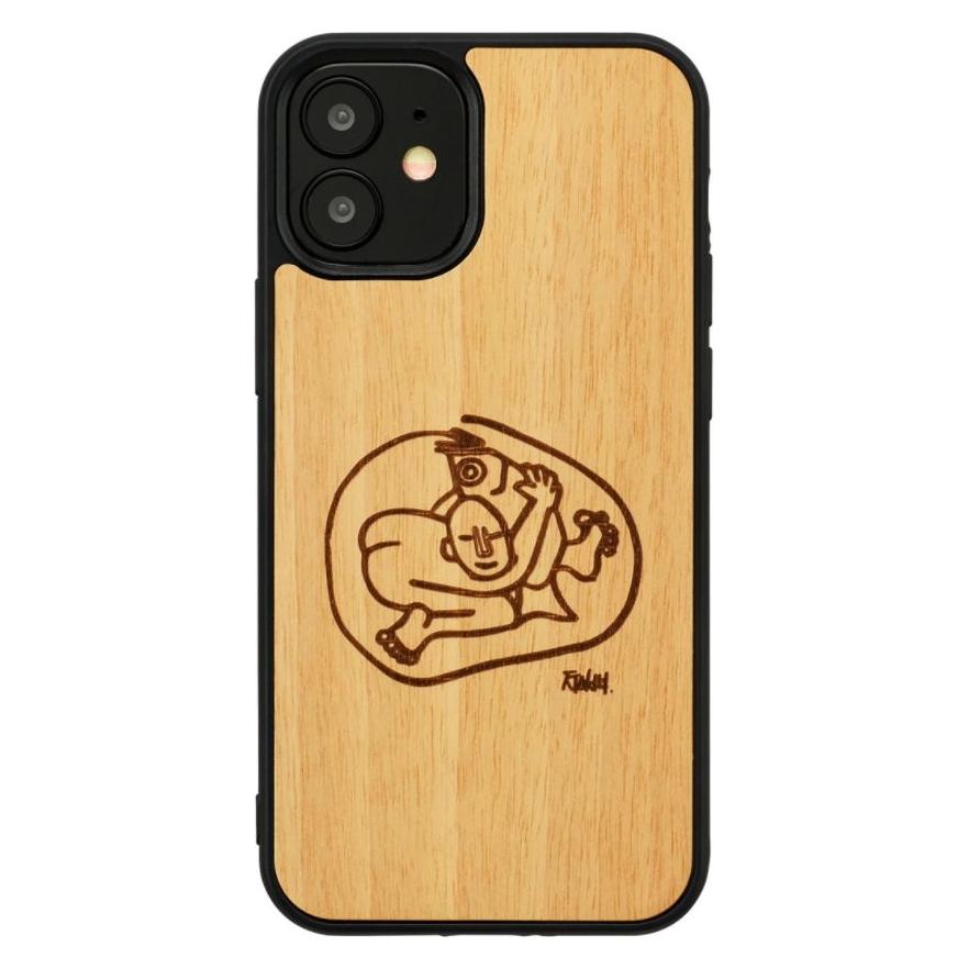 Man.Wand &WOOD case for iPhone 12 mini child with fish (Apple iPhone 12 mini) (1000001430m)