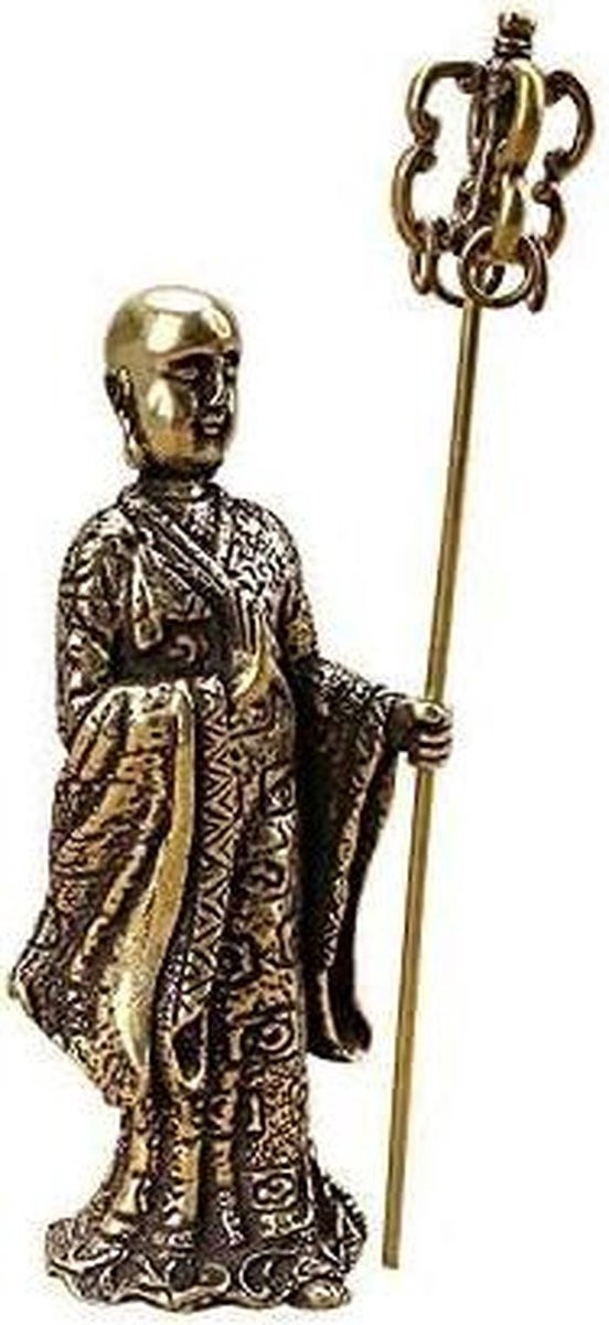 Decoratief Bronzen Boeddha beeld voor op tafel, 36 x 104 mm