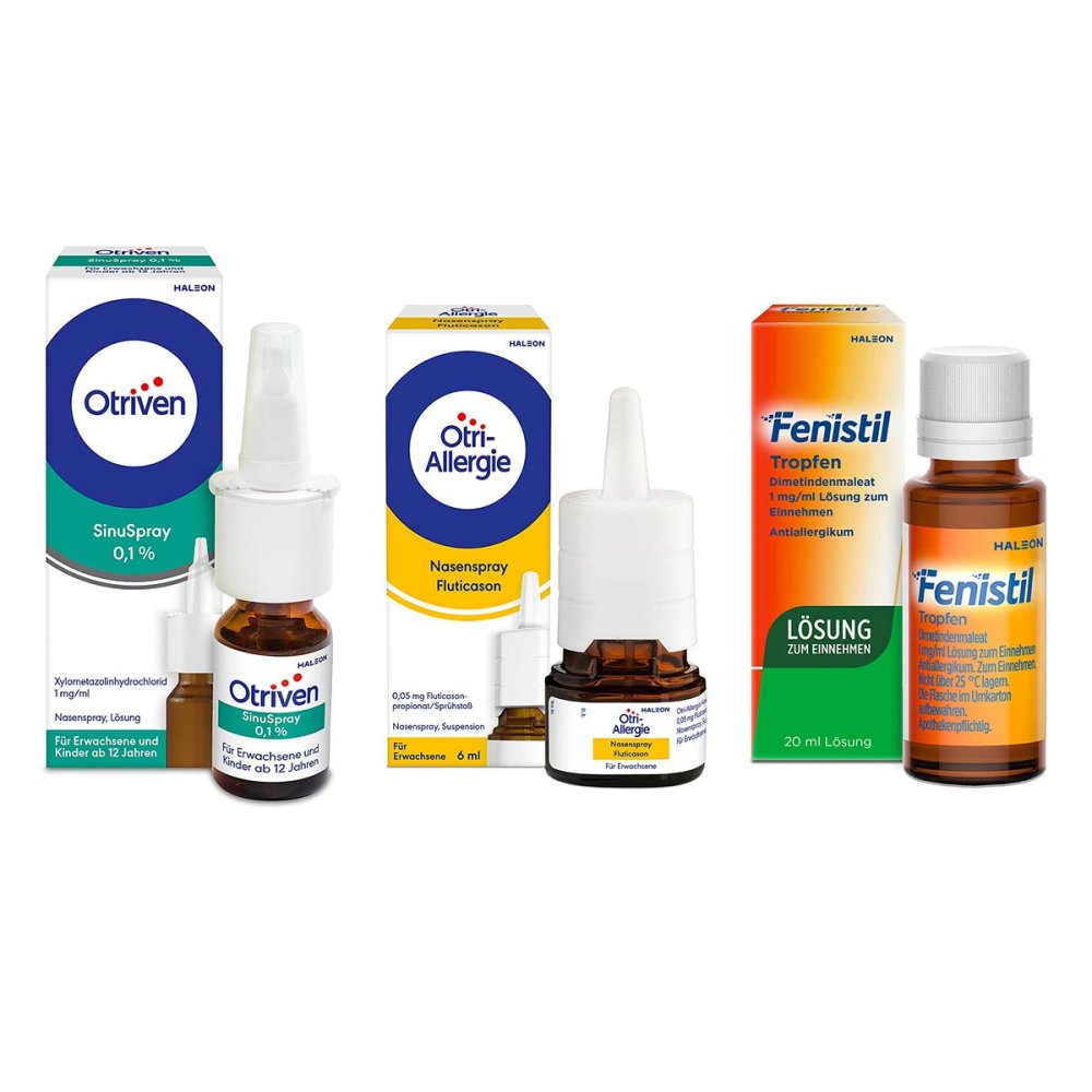 Haleon Germany GmbH Otriven Sinuspray 10ml+Otri-Allergie 6ml+Fenistil Tropfen 20ml 08104452