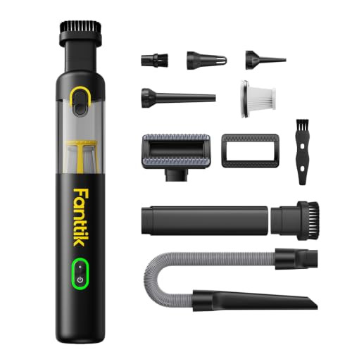 Fanttik Slim V8 Apex Autostofzuiger - 4-in-1 Draadloze Mini-handstofzuiger met 19.000 Pa Zuigvermogen en Type-C Oplading