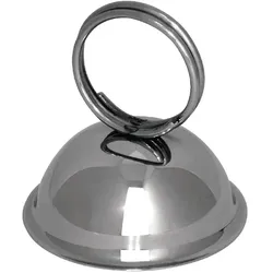 Olympia Menühalter Edelstahl mit Ring