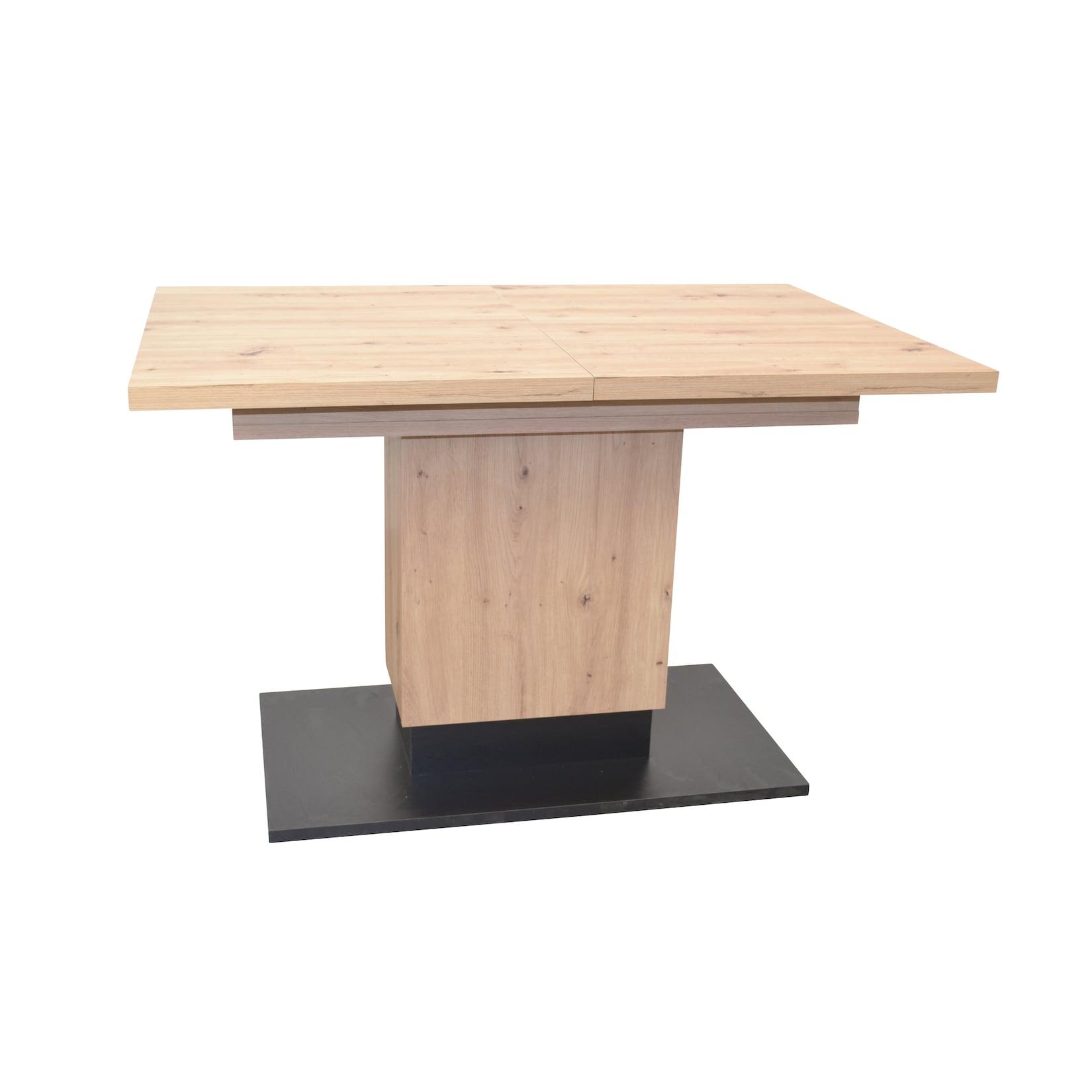 möbel direkt online Säulentisch 120-180 cm vergrößerbar Hannes braun