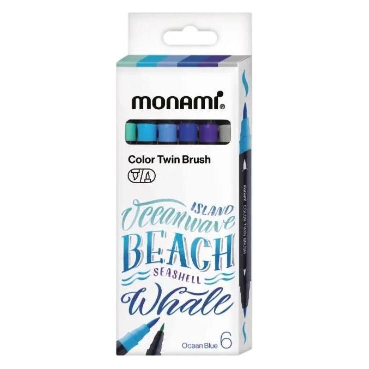 Monami Ocean doppelseitige Pinselstifte 6-farbig (12x) (54620959)