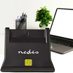 USB Kartenlesegerät für SmartCards - Sichere Online-Authentifizierung - Kompatibel mit Windows 7/8/10 - USB 2.0 Schnittstelle
