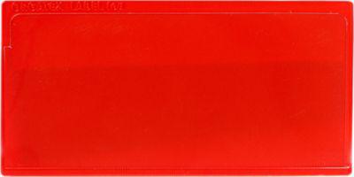 Etikettentasche Label PLUS, magnetisch, 80x160, rot