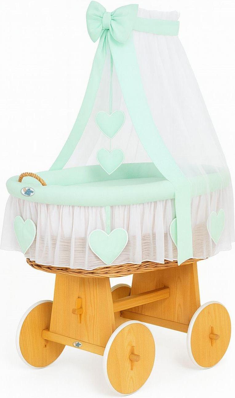 Wiege aus Korbgeflecht - Handgewebtes Babybett - Umweltfreundlich und erstklassiger Komfort