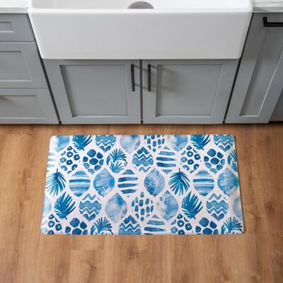 Evergreen "Coral Sea Anti-Fatigue Door Mat - 30"" x 18"""