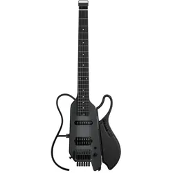 Donner HUSH-X Live Travel Guitar mit Lautsprecher Black - E-Gitarre