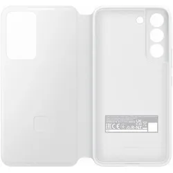 Samsung Clear View Cover (Samsung Galaxy S22), Smartphone Hülle, Weiss
