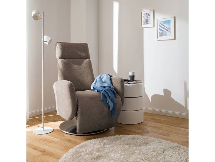 Relaxsessel Biar Beige/Warmes Beige Webstoff 71 x 110 x 82cm