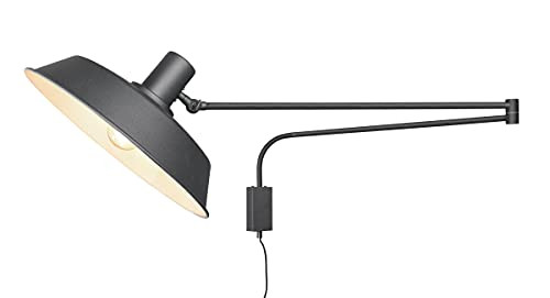 Trio Leuchten Wandlamp Bolder, zwart, metaal, E27