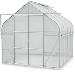 Vitavia Gewächshaus "Dione 6700" inkl. Stahlfundamentrahmen,aluminium eloxiert,6,7 m2