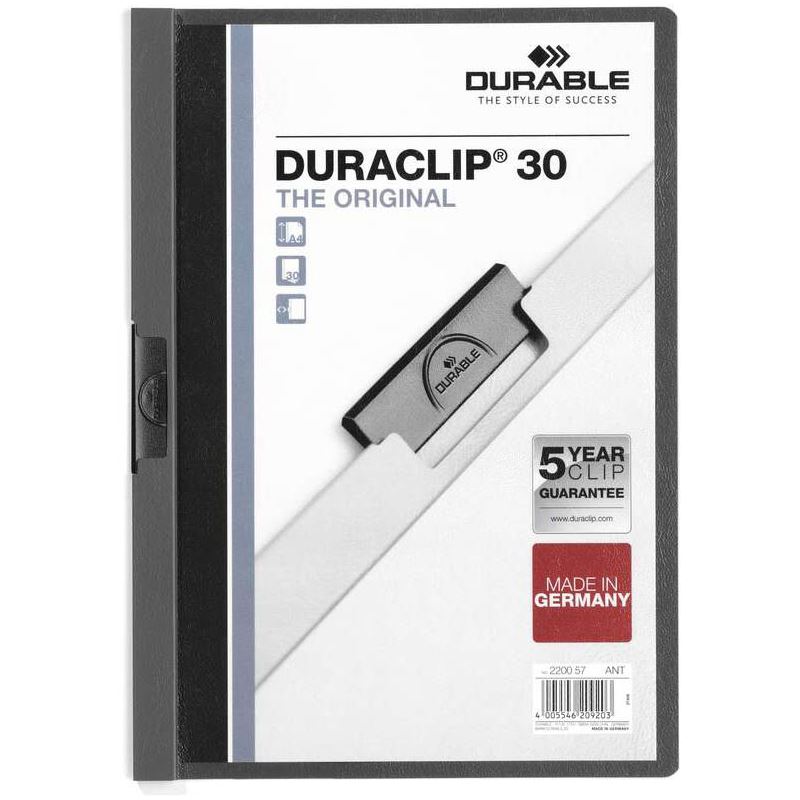 DURABLE 25 Klemmhefter DURACLIP anthrazit