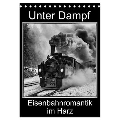 Unter Dampf. Eisenbahnromantik im Harz (Tischkalender 2026 DIN A5 hoch), CALVENDO Monatskalender