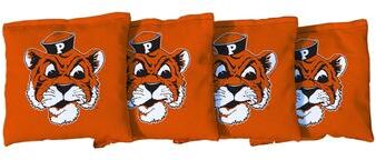 Skip's Garage College Vault Pacific Tigers Orange Cornhole Bags