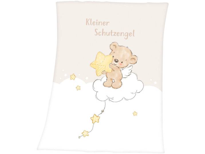 Babydecke BABY BEST Kleiner Schutzengel , bunt, B:75cm L:100cm, Obermaterial: 100% Polyester, Wohndecken, Babydecke, liebevolles Motiv