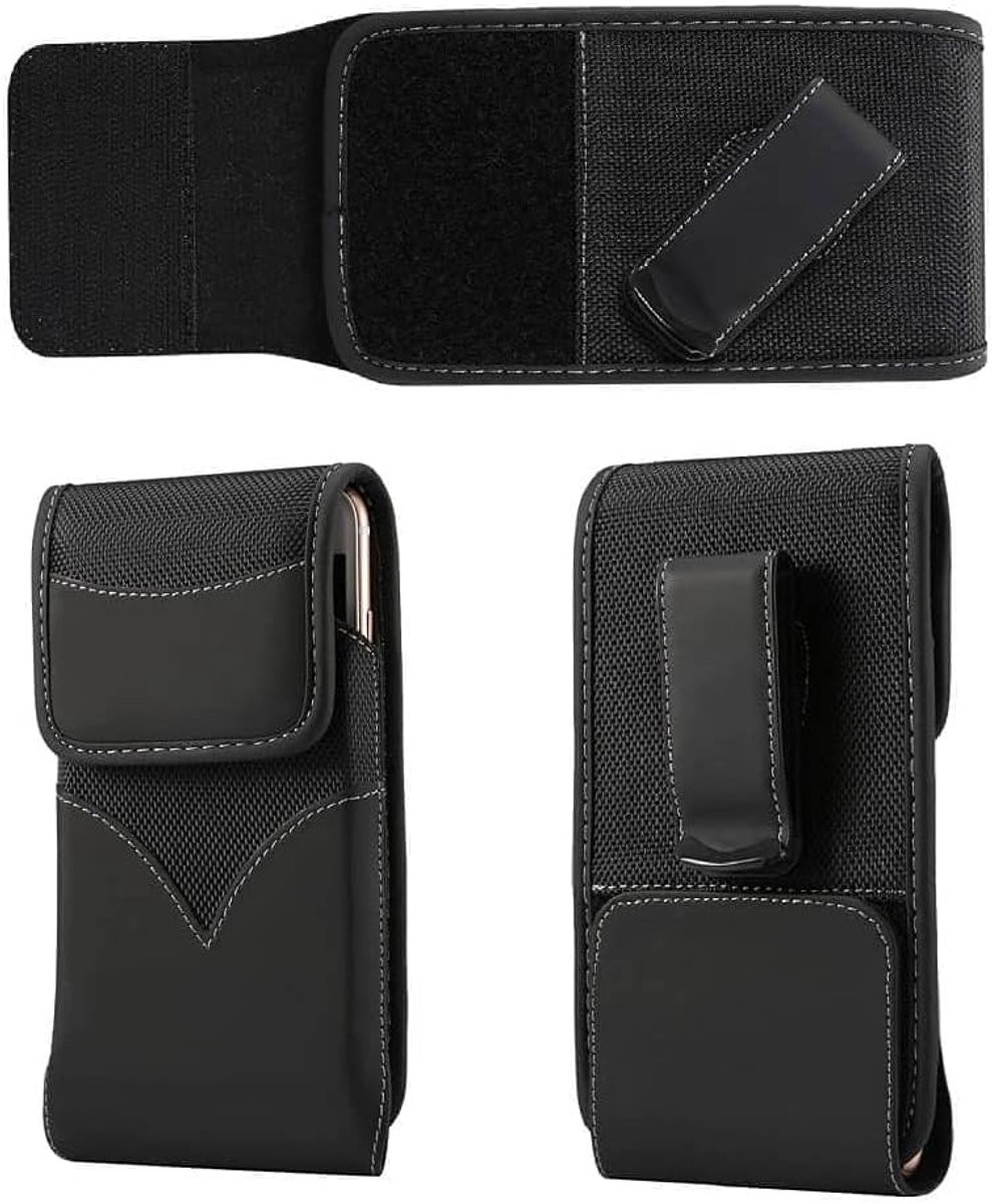 Nylon riemholster met draaibare metalen clip voor UMI Z - Zwart