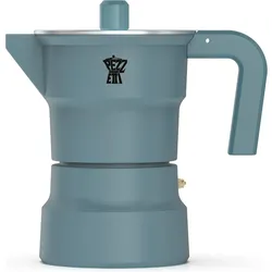 Pezzetti Italienische Kaffeemaschine – – SOLIDEXPRESS – Aluminium – 6 Tassen – Grün, Espressokocher, Grün