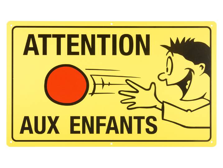 Schild Enfants Jouent 30 × 50 cm