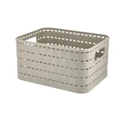 Rotho Aufbewahrungsbox  COUNTRY , beige , Kunststoff , Maße (cm): B: 13,7 H: 9,8